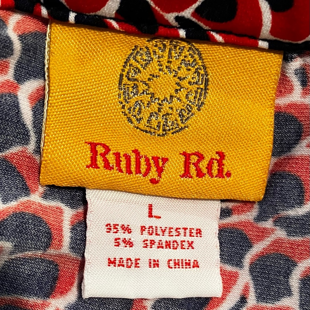 Ruby Rd. 3/4 Sleeve Top Size L - Picture 5 of 7